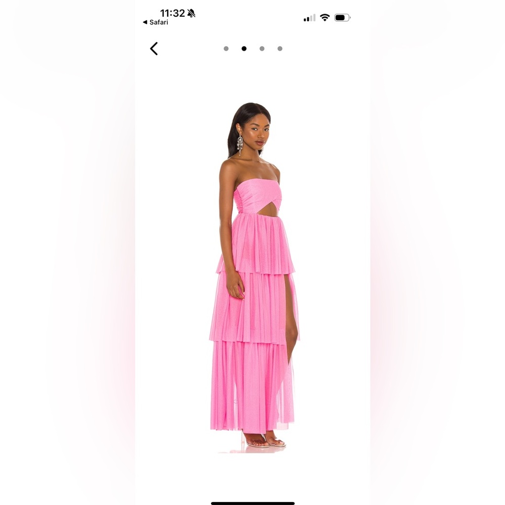 Pink For Love & Lemons Juni Maxi Dress size small